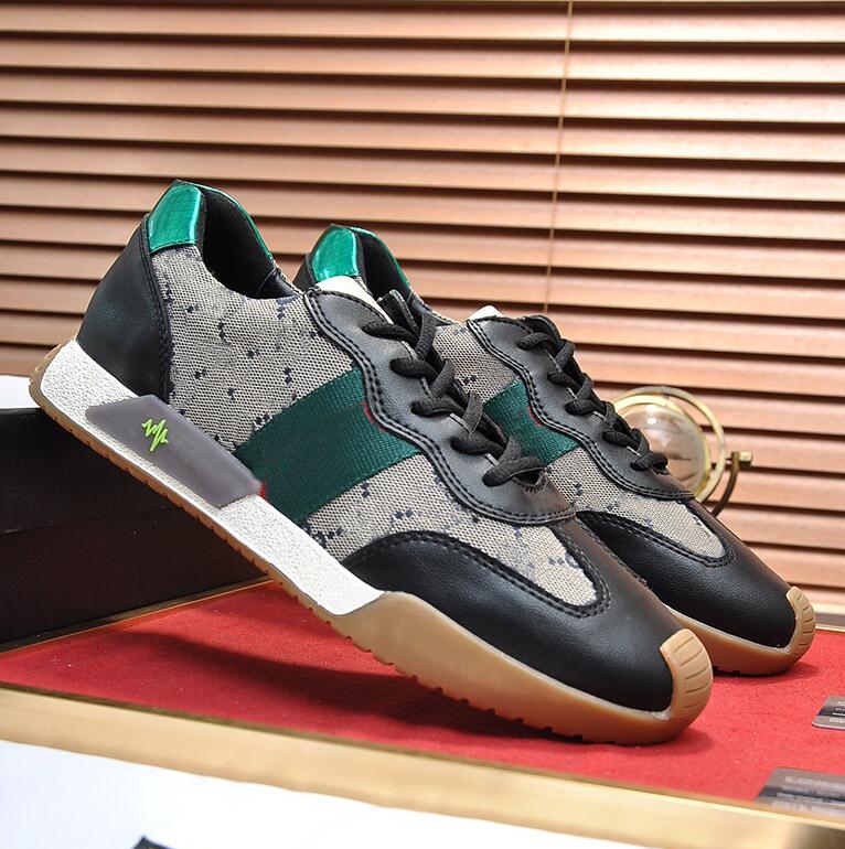 

US5-12 Rhyton Ace Screener Real leather Sneakers men shoes women chaussures de designer sports Loafers Running martin Platform Casual A2