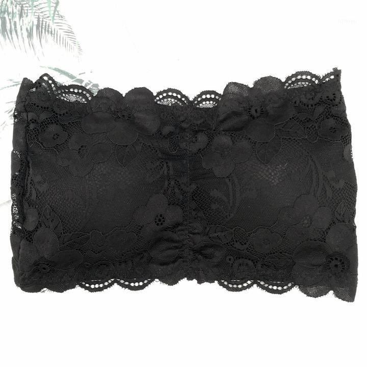 

Lace Sexy Wrapped Chest Tube Top Underwear Anti-exposure Gathering Female Base With Pad Bra Comfortable Bustiers & Corsets, Beige