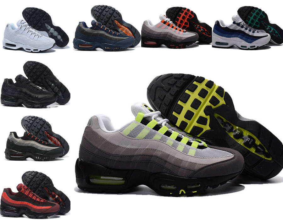 

95 Neon OG X 20th Anniversary Men Running Sports Shoes 95s Trainer Air Black Sole Grey Blue High Quality Chaussures Tennis Shoe eur 40-46