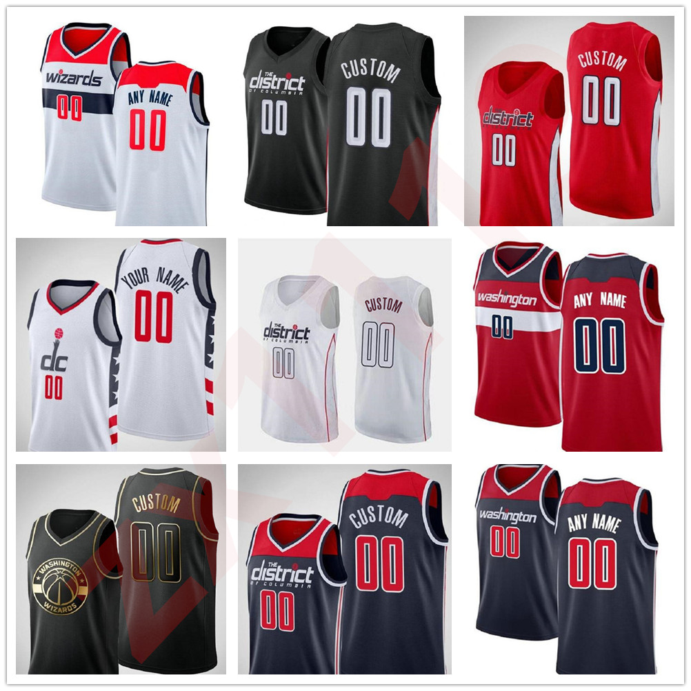 

20 21 Basketball Draft Pick Jersey Deni 9 Avdija Vit Krejci Bradley 3 Beal John 2 Wall Rui 8 Hachimura Robin Lopez Davis Bertans, Black;red