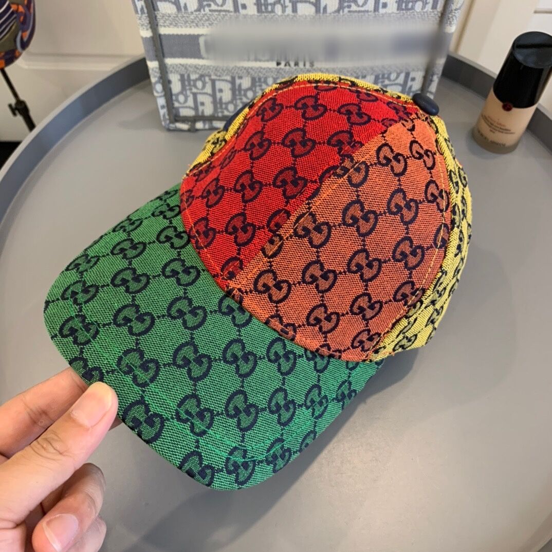 

2021 luxury mens designer caps multi color rainbow fashion women snapbacks designers hip hop holiday men baseball cap, Blue;gray