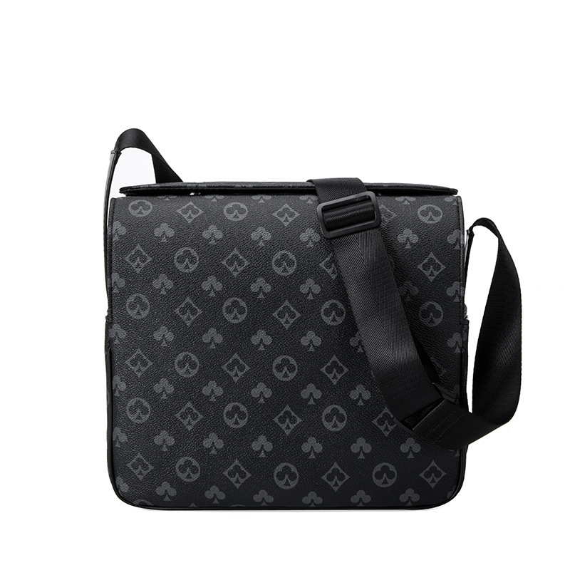 Briefcase Style Men's Fashion Postman's Bag Single Shoulder Straddle Hand Satchel Business 16-image-711919746