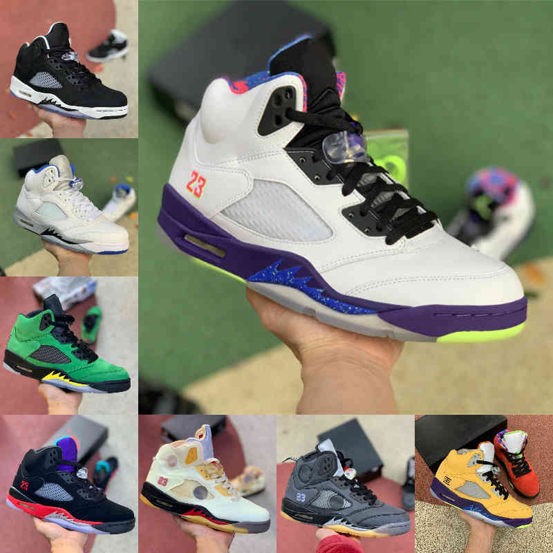 

Top Quality What The 5 5s Basketball Shoes Mens Metallic Silver Raging Bull Red TOP 3 Oreo Hyper Royal Oregon Ducks Ice Blue Suede Alternate