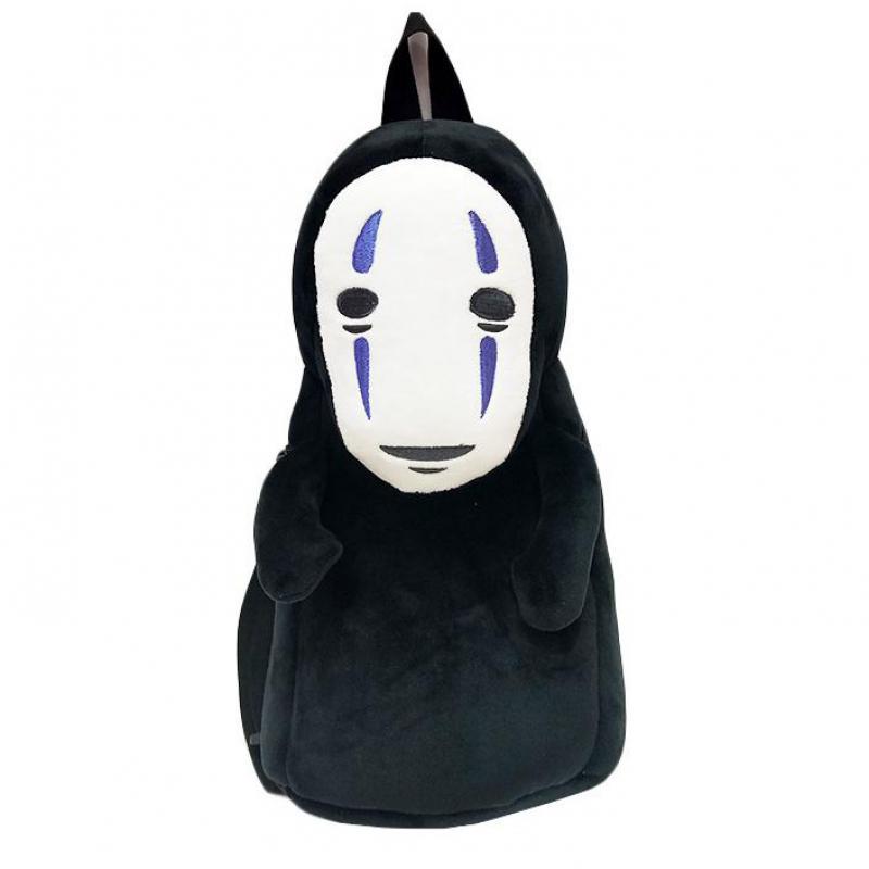 

Backpack HKSNG Studio Spirited Away No Face Man Backpacks Plush Doll Creative Kids Adults Cute Bag, Red