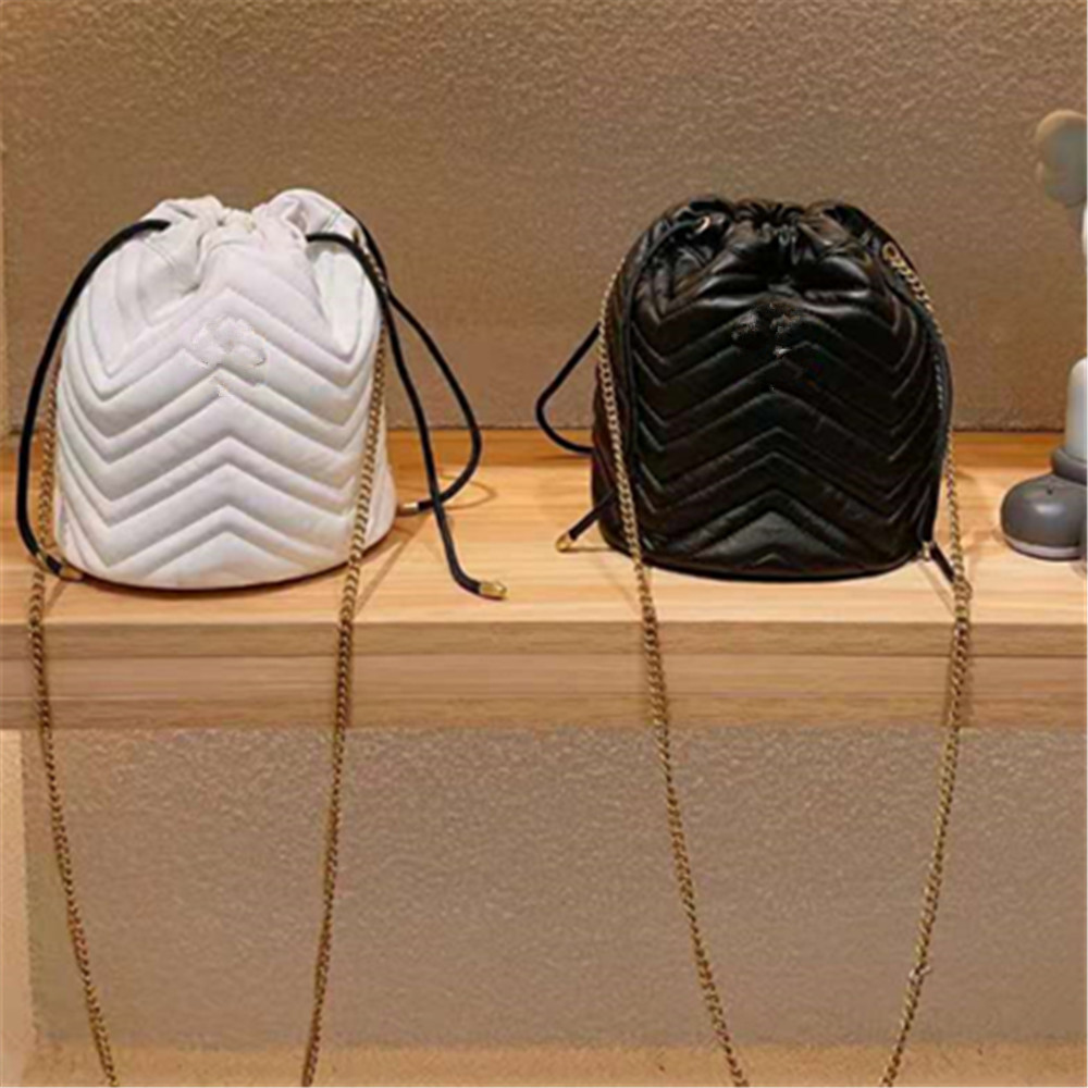 

2021 Luxury Women Crossbody Chain Bag Fashion Shoulder Bucket Bag Lady Purses Soft Zig Zag Small Size Girls Cute Sting, This price option is not for sale.