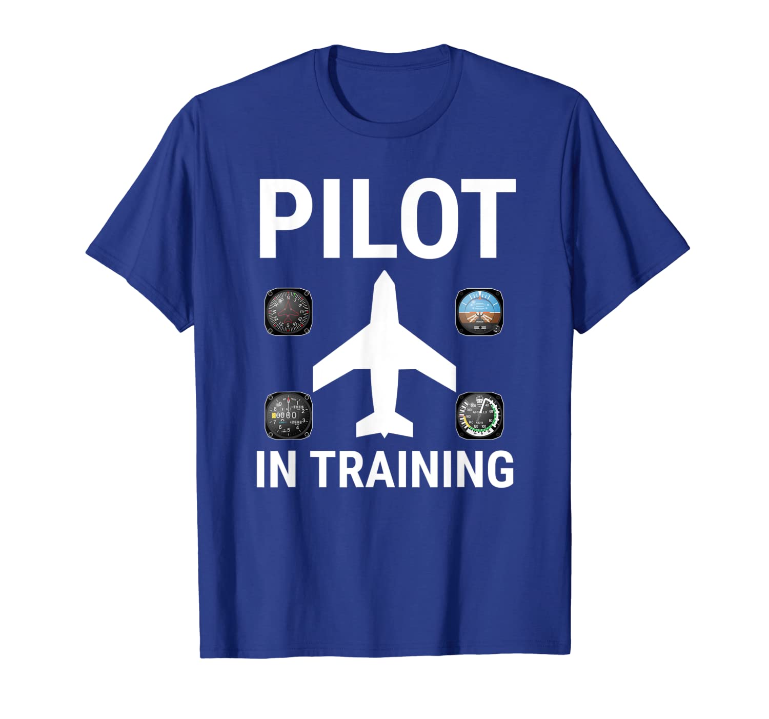 

pilot in training flight school student t-shirt aviation tee, White;black