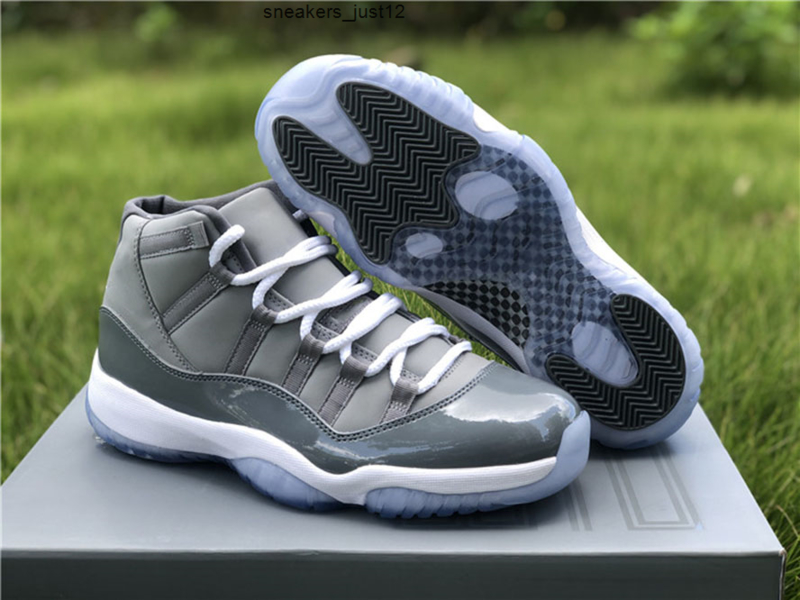

Genuine Jumpman 11 high-top basketball cool gray color matching men's sports shoes full size delivery 40--47, Box