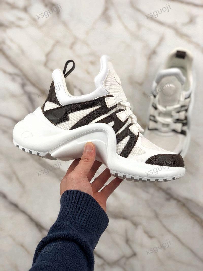 

2021 High Quality Chaussures Women Shoes Archlight Sneakers Design Men Shoes Tripler Luxury Women Design Shoes Vintage Triple Casual Dad Sne, Black