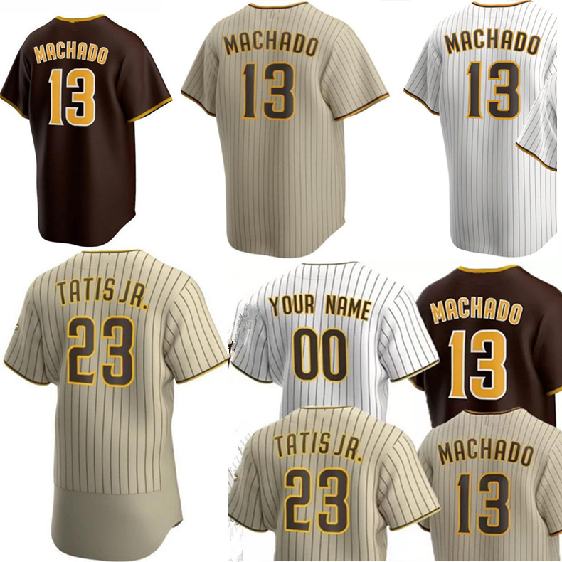 

Baseball Jersey 23 Fernando Tatis Jr. Jerseys 13 Manny Machado San Diego 2022 Padres Mens Stitched Size S-3XL, As