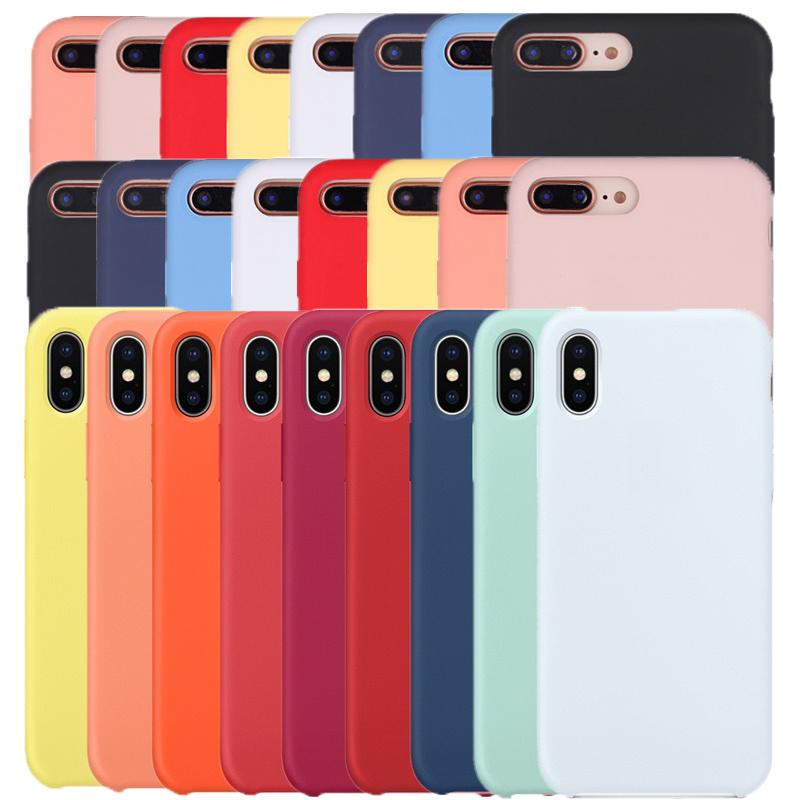 

Rubber Liquid Sillicone Cell Phone Cases Full Body Protection For iPhone 12 mini 11 Pro Max Xs Mas XR X 8 7 Plus 6s 6
