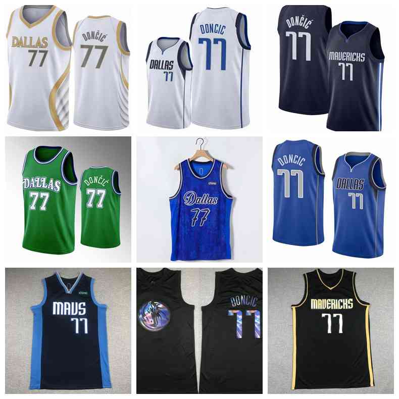 

Nba's basketball jersey Mavericks's Luka Doncic Key players swingmen jerseys