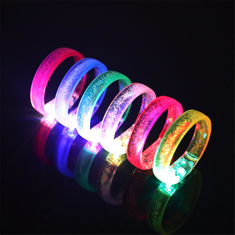 

Novelty Lighting Flash Wristband Light Colorful Glowing Bracelets Lights Illumination Watches for Birthday Halloween Bar Party Boys Girls Disco Dance