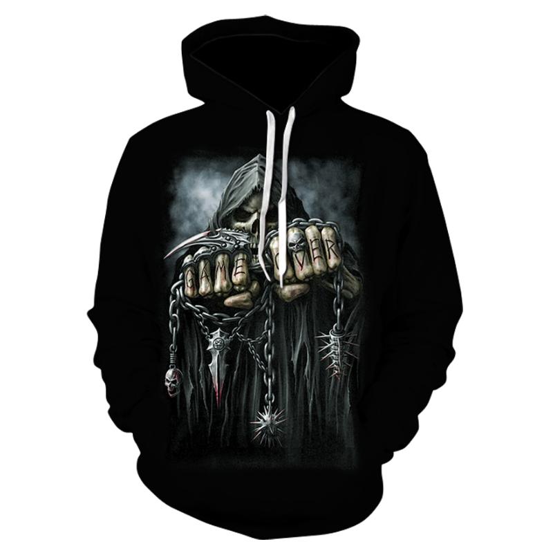 

Men' Hoodies & Sweatshirts Boxing Skull 3D Printing Autumn Hoodie And Women' Sports Brand Print Sportswear Boys Outerwear Fashion, Picture color