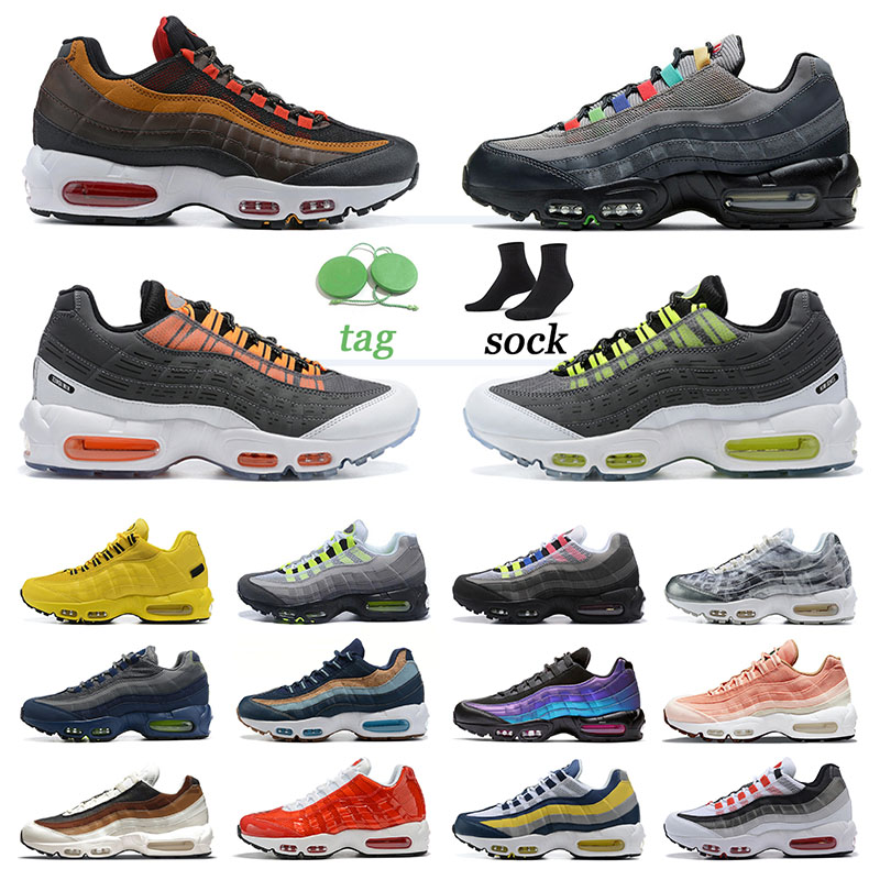 

95 95s OG Running Shoes Cork Greedy 3.0 Authentic Mens Womens Trainers Kim Jones Cork Pink Triple White Black Neon Yin Yang Laser Fuchsia World NYC Taxi Sports Sneakers, 40-46 neon