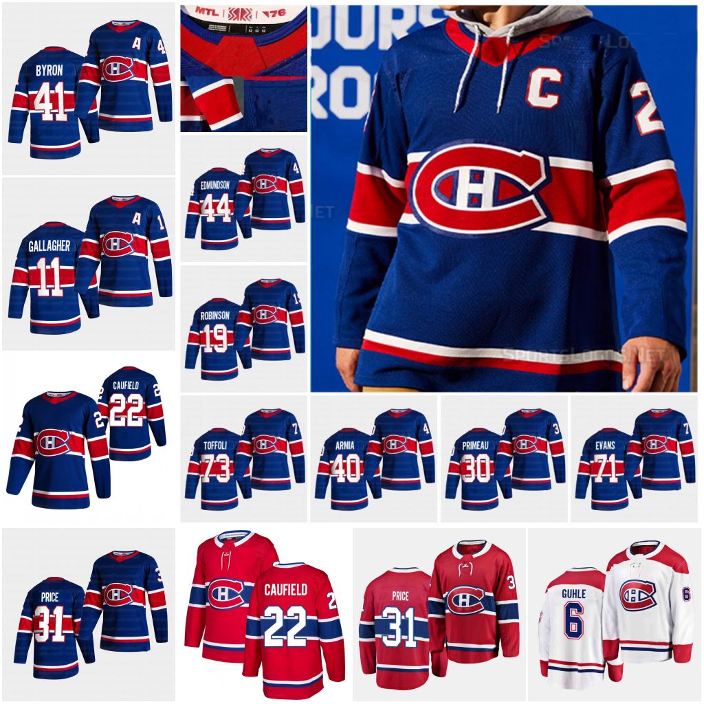 

Montreal Canadiens hockey jerseys Cole Caufield Brendan Gallagher Carey Price Nick Suzuki Guy Lafleu Shea Weber Jeff Petry Cayden Primeau Tomas Tatar jersey, 2021 reverse retro jersey