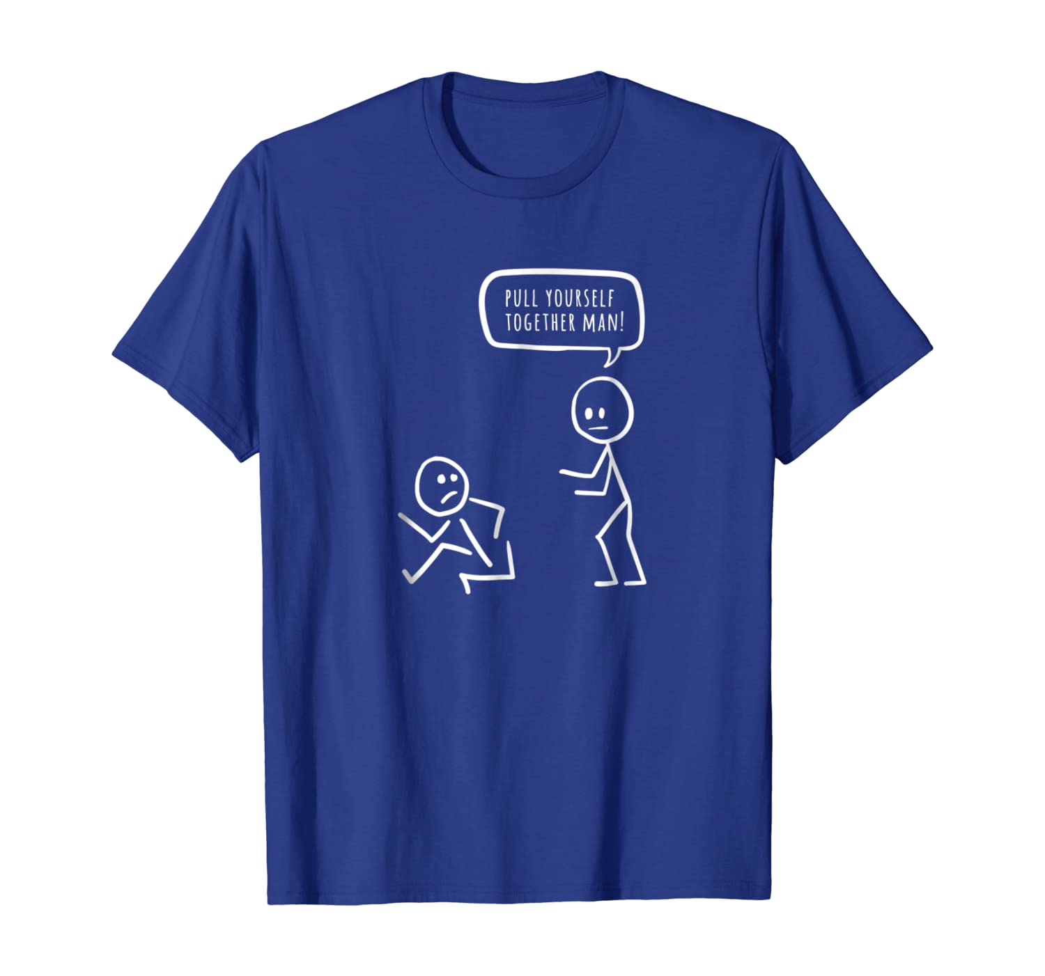 

Pull Yourself Together Man T-Shirt - Funny Shirt, White;black