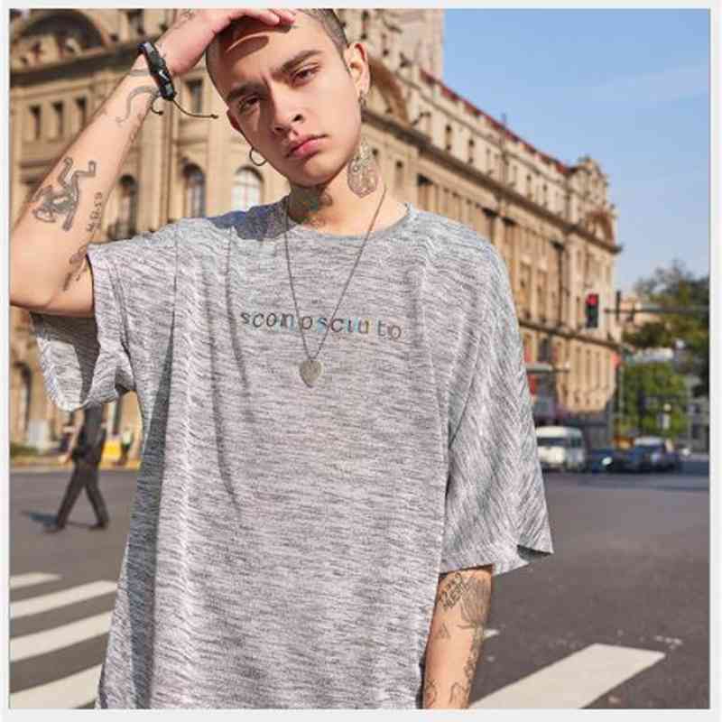 

Hip Hop Mens Designer Tshirts Casual Street Style Letter Loose Short Sleeved Crew Neck Pullover Tshirts Fashion Mens Tees, White;black