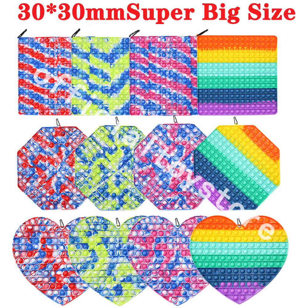 

Super Big Size Fiet Toy Push Bubble Sensory Stress Relief Antistress Soft Squishy Adult Kids Gift Beat Autism for Special Needs to Relieve
