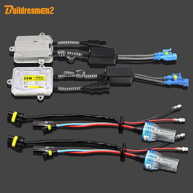 

Car Headlights Buildreamen2 H3 55W Vehicle HID Xenon Kit AC Ballast Bulb 3000K 4300K 6000K 8000K Replacement Light Headlight DRL Fog Lamp