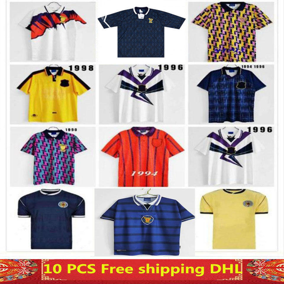 

1978 1986 1982 1992 1993 Scotland Retro Soccer Jersey classic Vintage Leisure Football Shirt 1988 89 90 91 92 93 94 95 96 97 98 99, Black;yellow