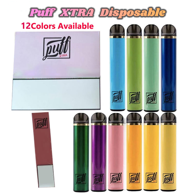 

Puff Bar Xtra Cigarettes Disposable Device vape pen Starter Kit Battery 1.4ml 1500 Puffs Pre-filled Cartridge Empty vs Extra plus Hotest