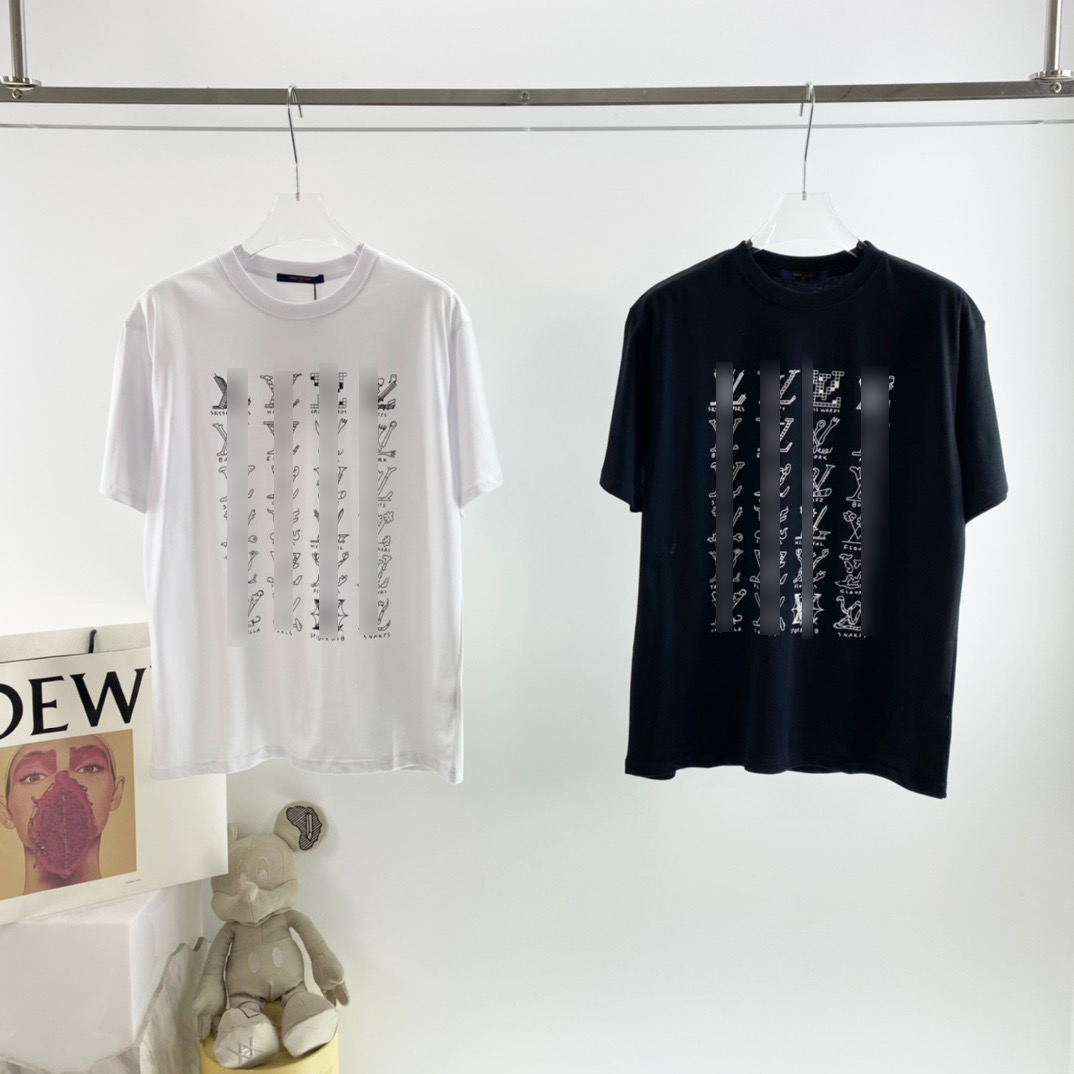 

2021 Designers summer t shirts Mens Women Casual T-Shirt With Letters Print Man Short Sleeves Clothes xt31, White;black