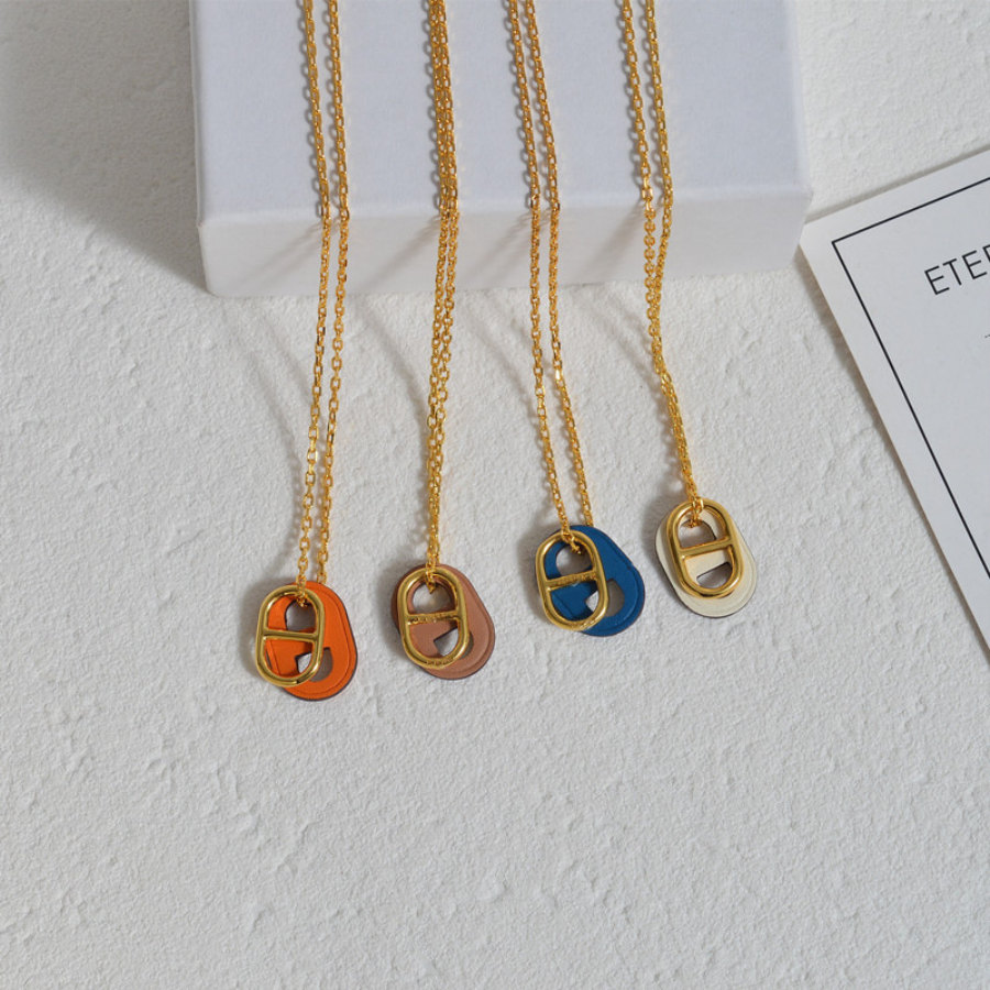 

Fashion Pendant Necklace for Man Woman Pig Nose Design Necklaces Jewelry Pendants 4 Color High Quality