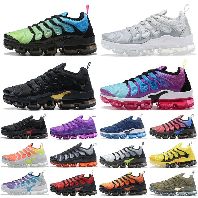 

2021 TN Plus Rainbow Shoes Mens Bumblebee Be True Grape Triple Black White Designer Womens USA Game Royal Sports Sneakers
