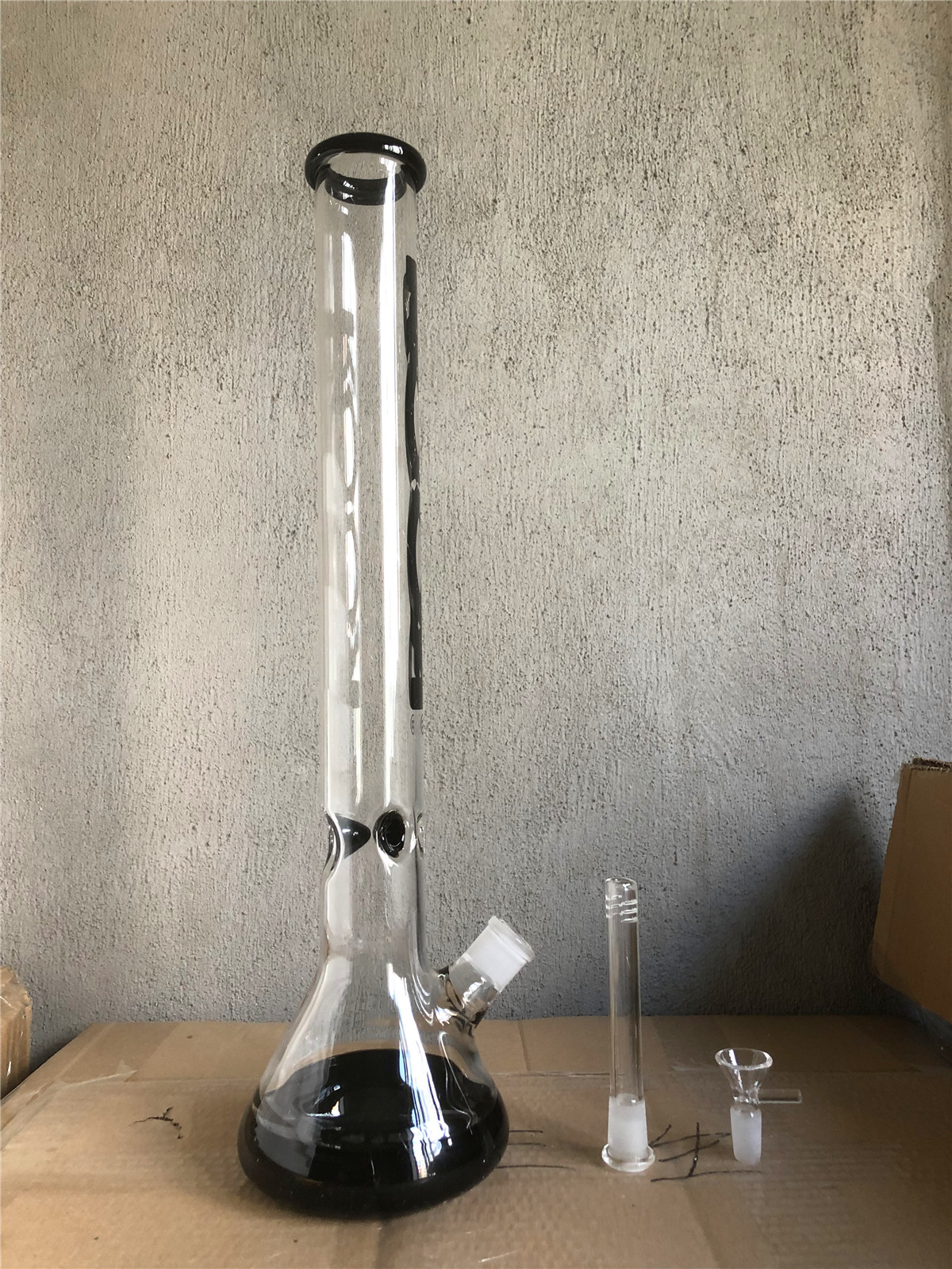 

20 Inches Big Glass Bongs Beaker Bong Hookahs Thickness Wall Super Heavy Water Pipes With 18.8 mm Male Joint Bowl oil rig bubbler tall thick