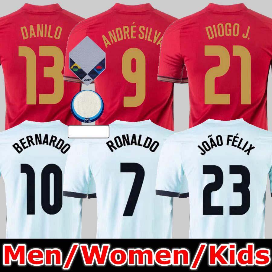

2021 RONALDO soccer jersey FERNANDES DIOGO J. DANILO 2010 Retro poRTUgal Joao Felix PEPE ANDRÉ SILVA Football shirts men + women and kids se, Black;yellow