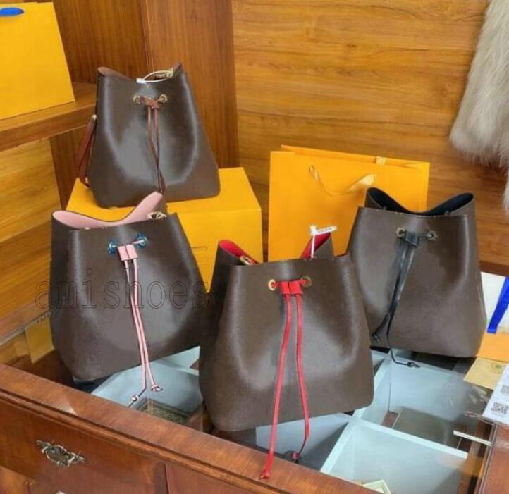 

NeoNoe Bucket bag Monograms Canvas Leather Crossbody Shoulder Casual Designer Bags Neo Noe Handbag Drawstring