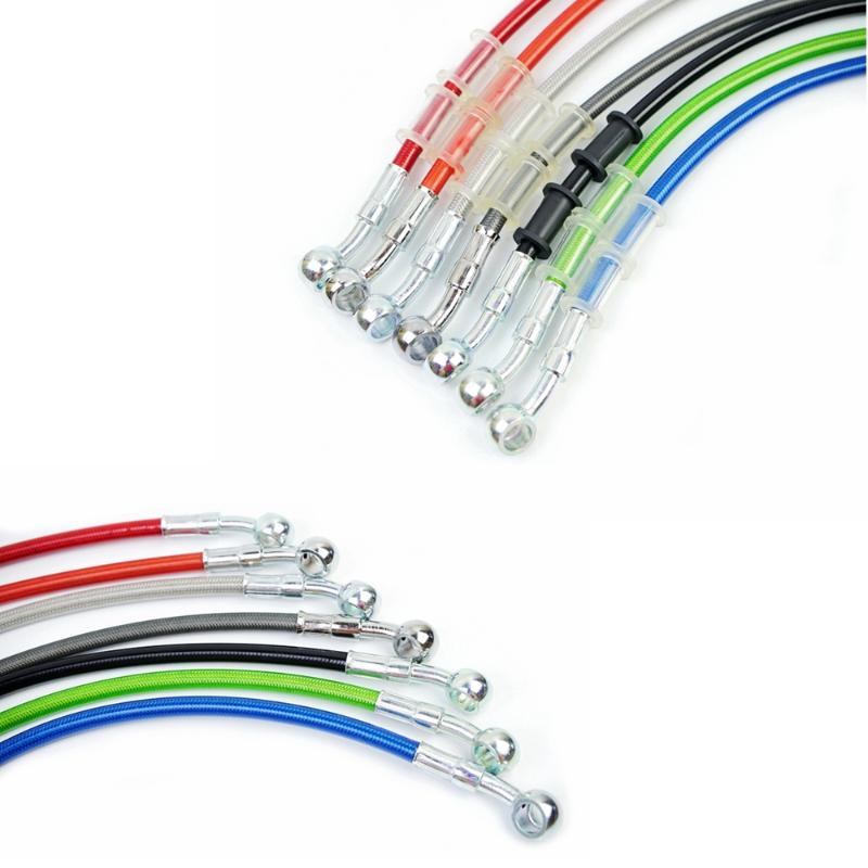 

Motorcycle Brakes High Quality Pipe Braided Oil Hose Hydraulic Brake Cable 400mm-2200mm For ATV Dirt Pit Racing MX Bike