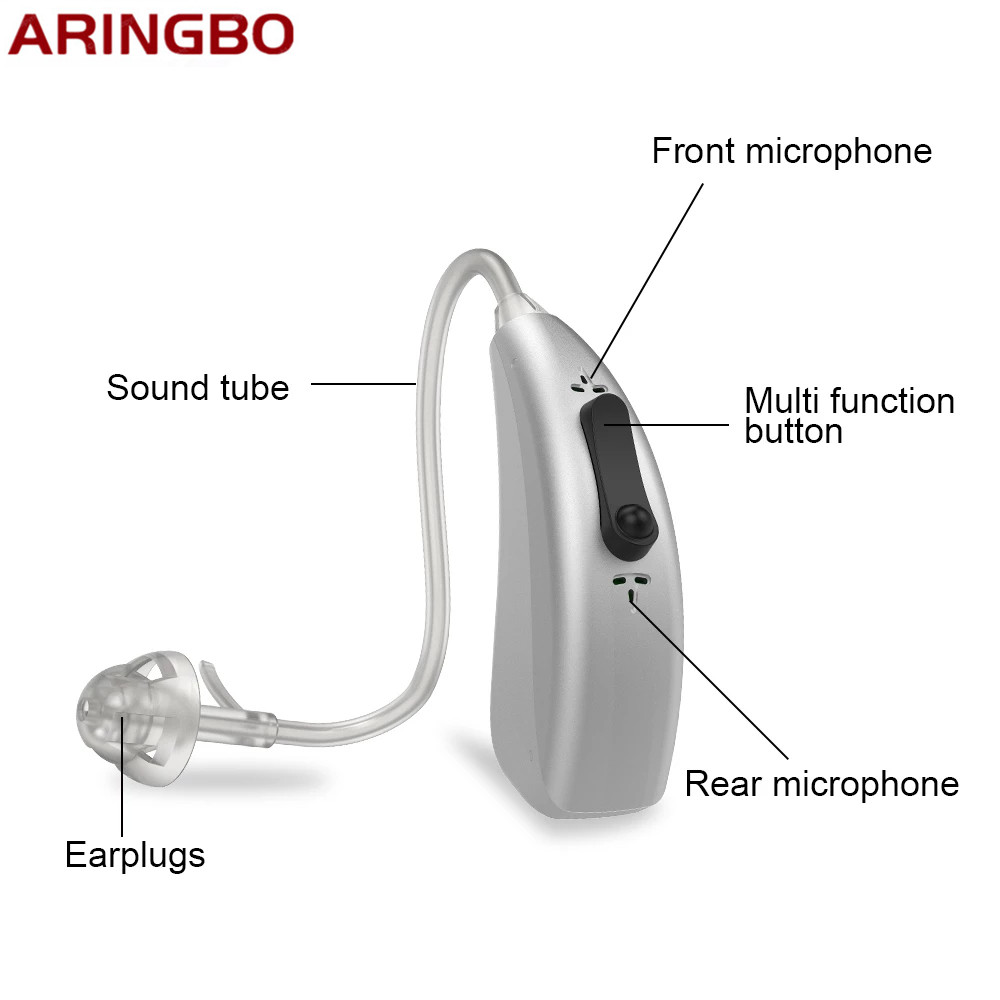 

High End Rechargeable Digital Bluetooth Mini Hearing Aids Sound Amplifier Enhancer Wireless Hearing Aids Ear Care For ElderlyScouts