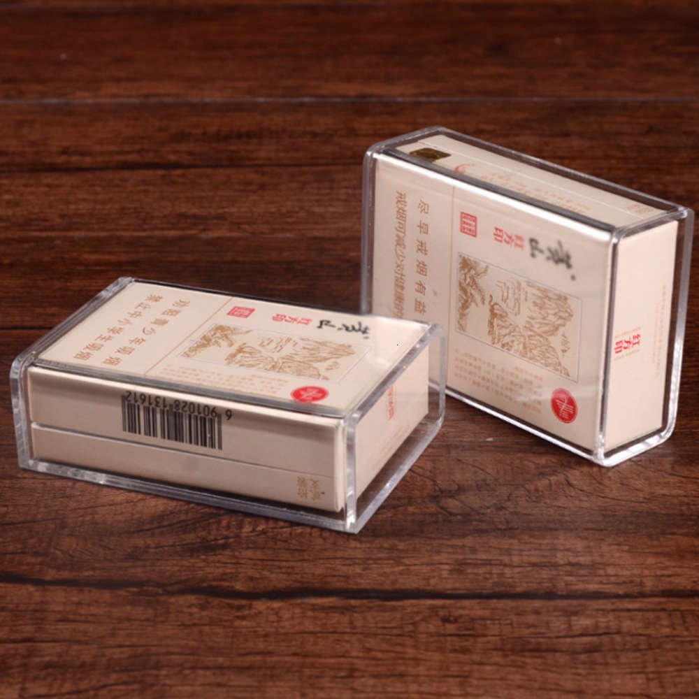 

Cigarette case High grade acrylic plastic flip transparent case 20 pack, portable, simple and ultra thin creative cigarette set