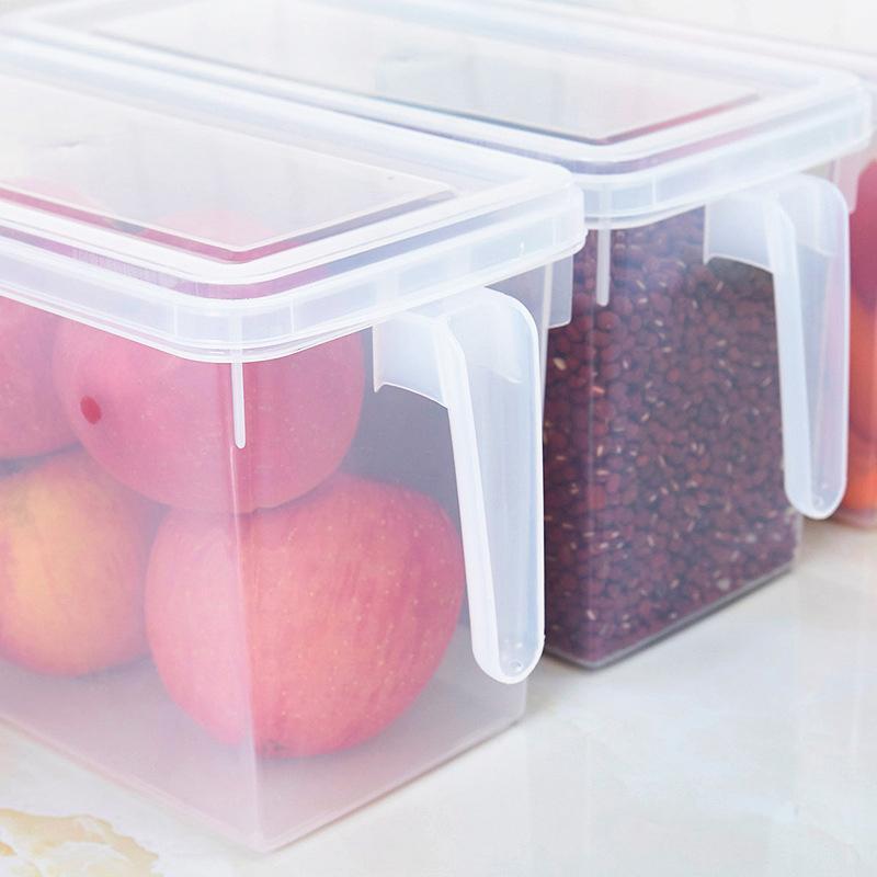 

Storage Bottles & Jars 1 Pcs Refrigerator Box Transparent Container Organizer Sealed Kitchen Food Fruits LFD
