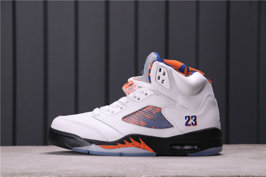 

Original version Jumpman 5 International Flight Basketball Shoes Nix Blue Orange womens mens fashion trainers new designer sneakers