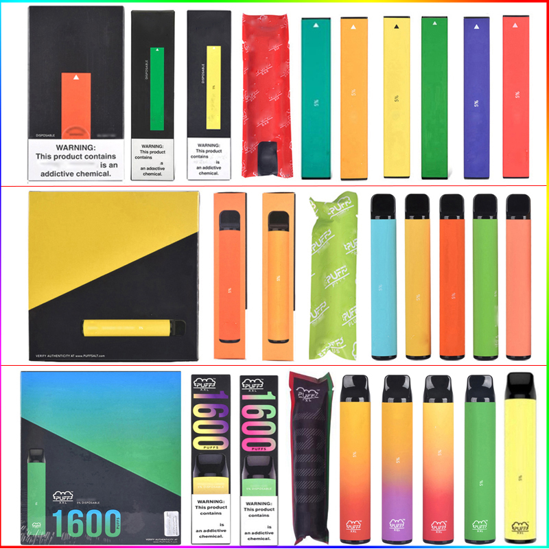 

High Quality Puff Bar Plus XXL Disposable E cigarettes Puffbar Vape Pen Ecig Starter Kit Prefilled Pod Carts Device Disposables Pens pk Bang XXLs