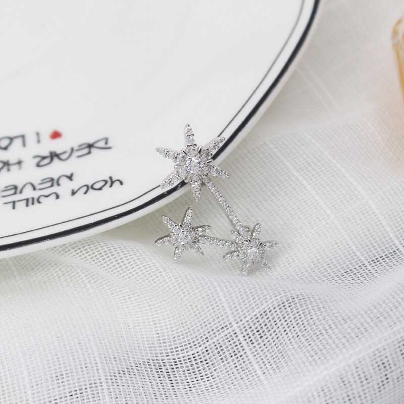 

Dangle & ChandelierHEF jewelry original snow Brooch female Wang Xi Chengyi same pin accessories 925 Silver