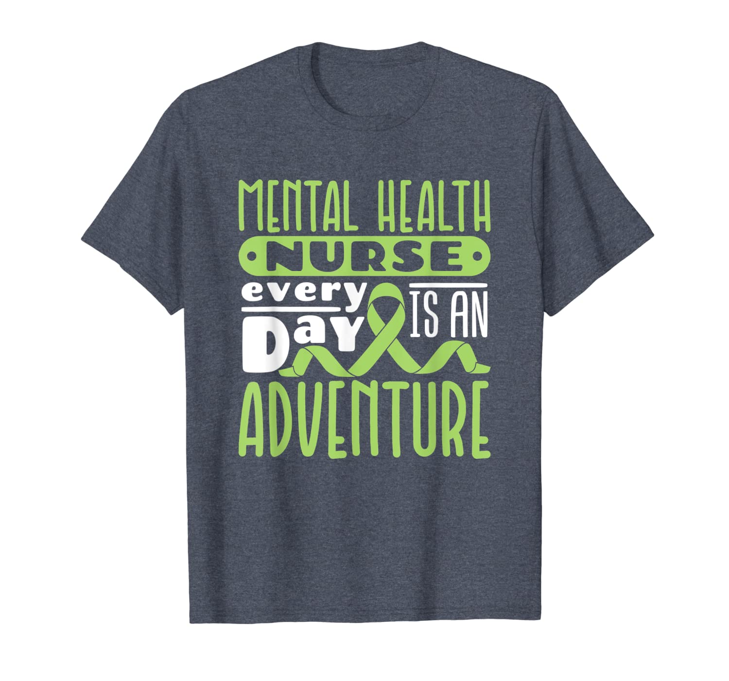 

every day is an adventure - psych mental health nurse t-shirt, White;black