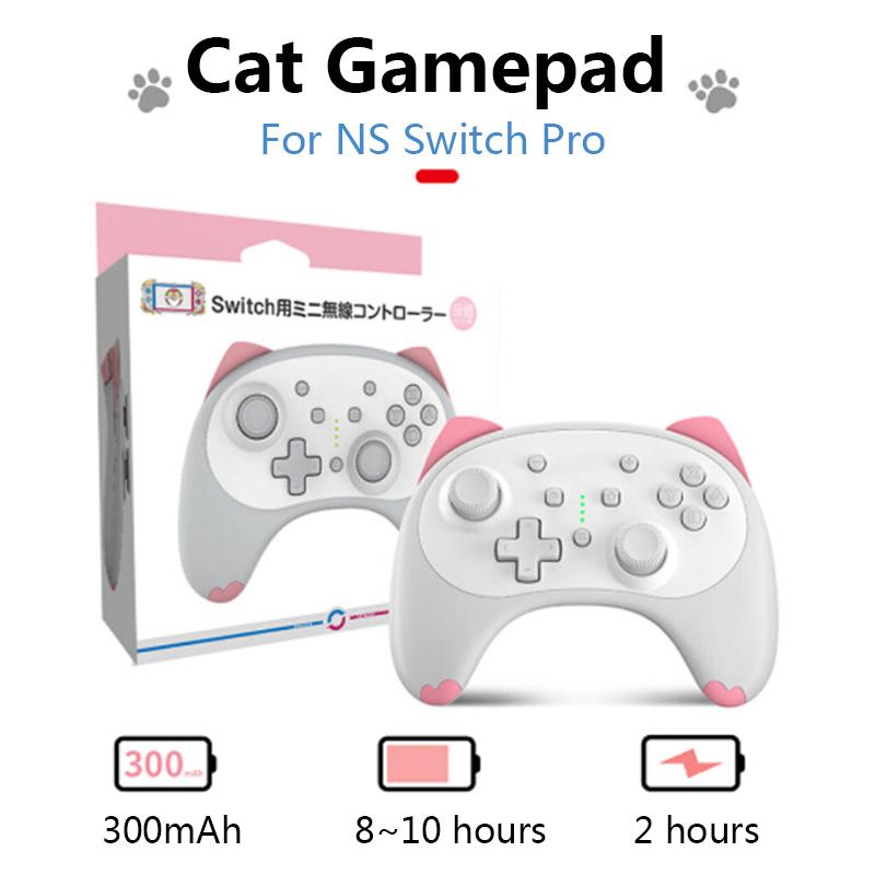 

Game Controllers & Joysticks Switch Wireless Controller For Switch/Switch Lite Gamepad Cartoon Cat Pro Dual Motors