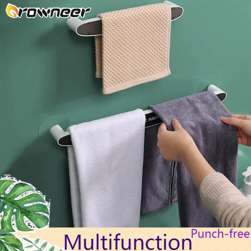 

Wall Mounted Slipper Rack Waterproof Towel Hanger Multifunction Punch-free Shelf Clothing Holder Self-adhesive Bathroom Storage & Wardrobe