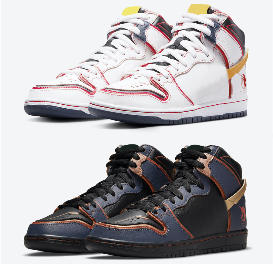 

2021 Release Gundam x Authentic SB High RX-0 Banshee Unicorn Shoes Men Women Thunder Blue Metallic GoldWhite Amarillo Outdoor Sports Sneakers With Box, Customize