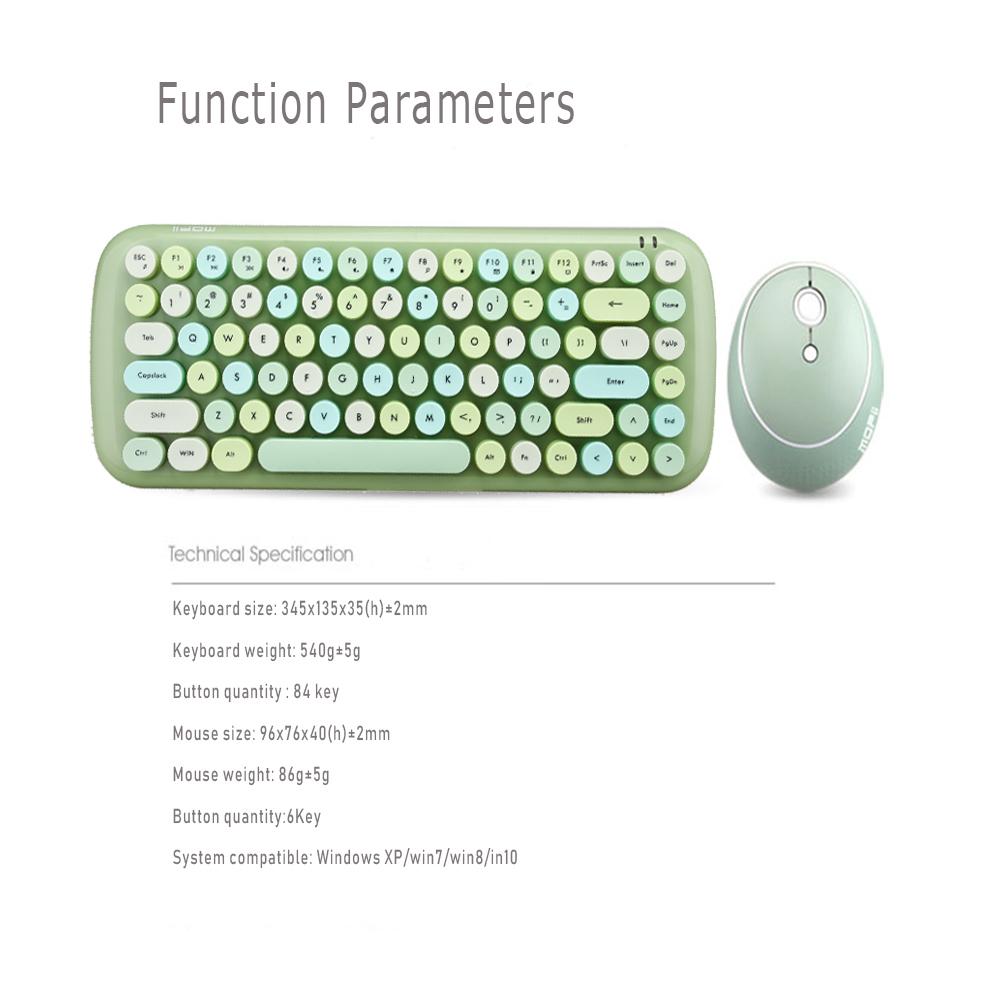 

Jelly Comb Combos Desketop Laptop Notebook 2.4G Wireless Number Pad Pink Girl Keyboard and Mouse