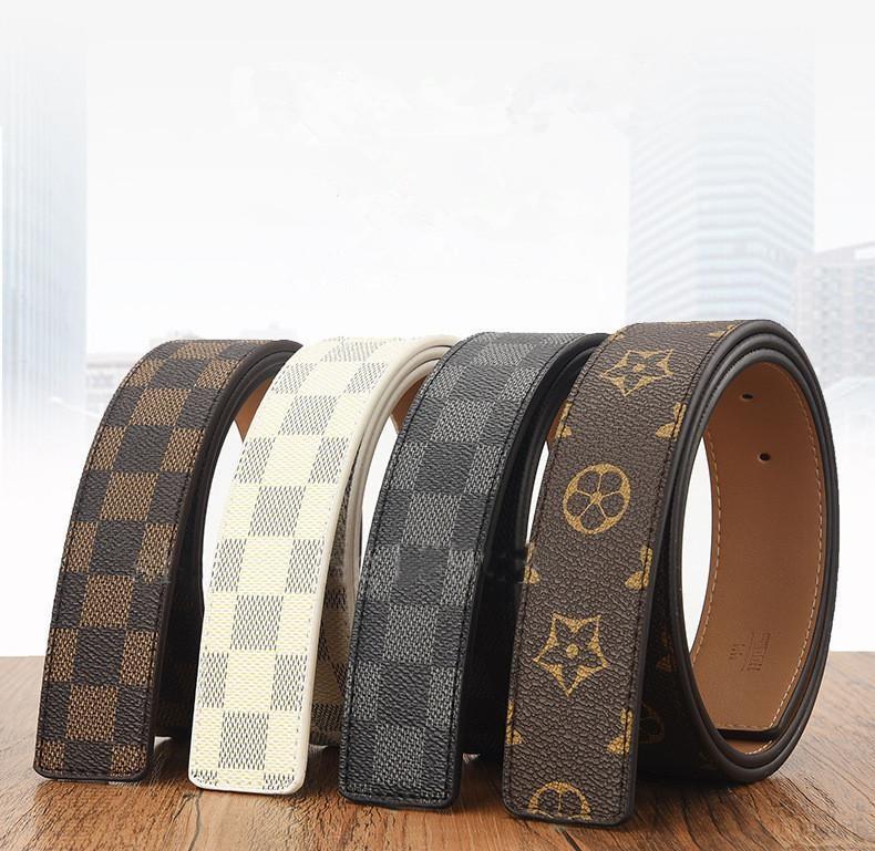 

GGLVLouisVittonYSLVUTTON Belt Buckle Genuine Leather With Box Designer Top Fashion Men Women Leather Belts No, Black;brown