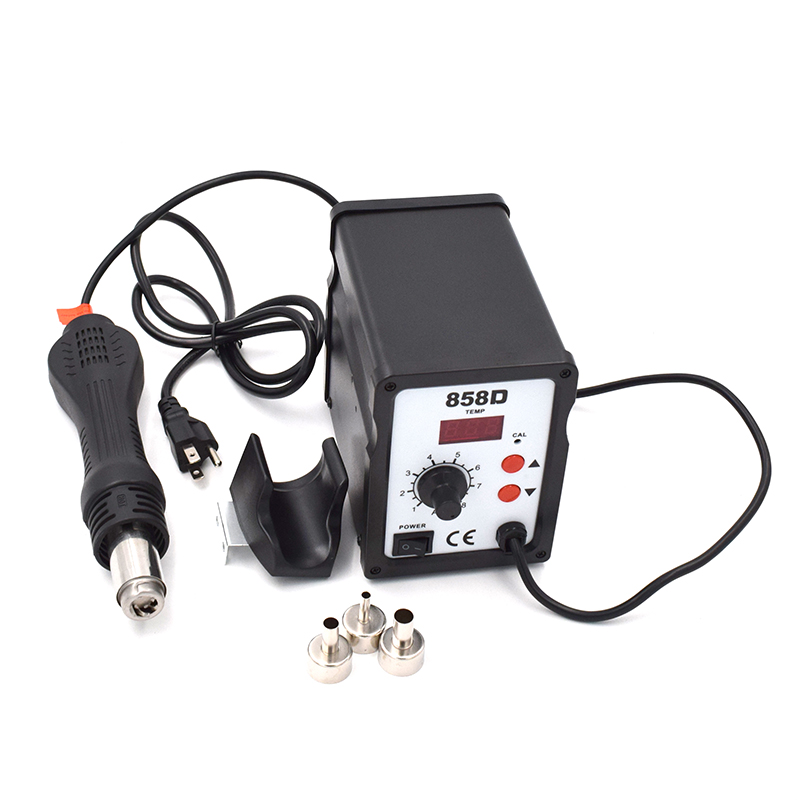 

Heat Air Blower SMD Soldering Rework Station 110V 220V 700W 858D Welding Repair Kit