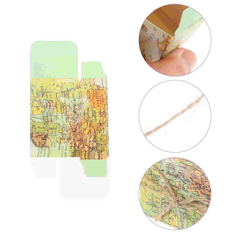 

Gift Wrap 50pcs Favor Boxes Vintage Packing Party Candy