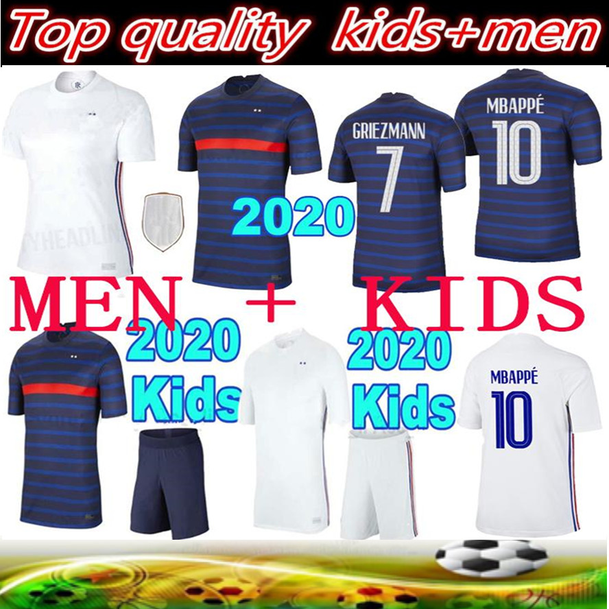 

2020 France MBAPPE GRIEZMANN POGBA jerseys 2021 Soccer jersey Football shirts maillot de foot men + kids kit, Black;yellow