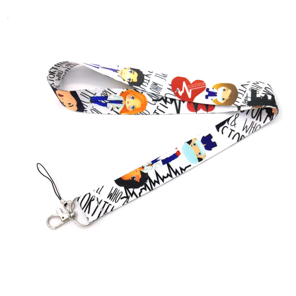 

harms Cartoon Nurse Arts Lanyard For Id Badge Holder Diy Hang Touw Mobile Phone Neck Strap Key hangers Lanyards Accessories