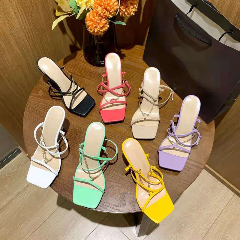 

Sandals spring and summer stream toe stiletto sandals K7MF, 1# shoe box