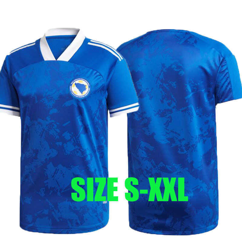 

2020 2021 Bosnia and Herzegovina soccer jersey Home Pjanic Edin Visca 20 21 Krunic Cimirot Bosnia and Herzegovina national FOOTBALL SHIRT